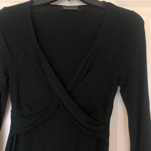 The Limited Black wrap shirt